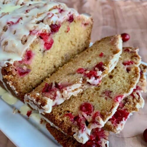 Glazed Orange Cranberry Bread - Scotch & Scones